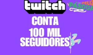 Conta Twitch 1000 Mil Seguidores - Entrega Automática - Redes Sociais