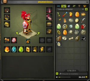 iop omega 20 com todos os itens vendo - Dofus