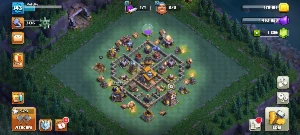 Clash Of Clans Cv 15 Com 5 Construtores + 956 Gemas