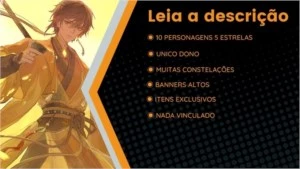 Conta Genshin Impact AR 57, o conteudo só cabe na descrição!