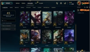 Conta lvl 38 Diamond 4 MMR de d3,d2 27 champions, 3910 EAs. - League of Legends LOL