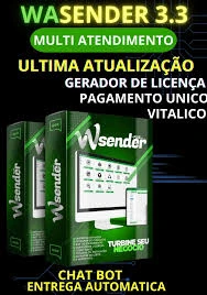 Wa Sender 3.2 + Wa Sender 3.3 Combo Completo - Vitalicio - Softwares e Licenças