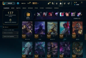 Prata 2 com 60 Champs e 24 Skins - League of Legends LOL