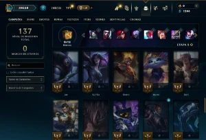 Prata 2 com 60 Champs e 24 Skins - League of Legends LOL