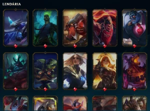 Conta League Of Legends 251 Skins +Skin Rammus Rei +5925 RP LOL