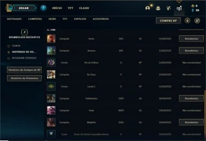 Conta Platina 1 com 75 PDL + 38 Champs e 4 Skins + 12 Espoli - League of Legends LOL