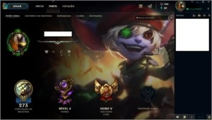 CONTA MAIN 139 OURO V - League of Legends LOL