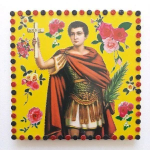 Quadrinho de Azulejo "Santo Expedito" - Artesanato e Personalizados