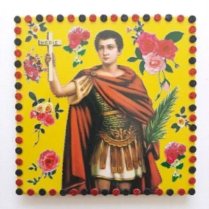 Quadrinho de Azulejo "Santo Expedito" - Artesanato e Personalizados