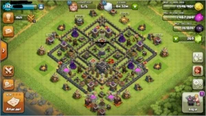 CV 9 FULL - Heróis 20/19 - Defesas e Tropas Full - Clash of Clans