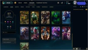 CONTA NVL 67,80 CHAMPS E 27 SKINS POR R$165,00 - League of Legends LOL