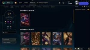 CONTA NVL 67,80 CHAMPS E 27 SKINS POR R$165,00 - League of Legends LOL