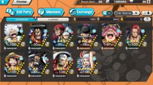 One Piece Bounty Rush 10 Ex Luffy Zoro Kaido Bigmom e Mais.. OPBR