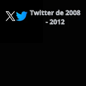Conta Twitter de 2008 - 2012