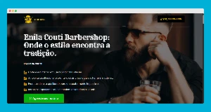 Landing page Barbearia Editavel Profissional