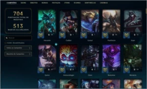 Conta LOL 358 SKIN E TODOS OS CAMPEÕES - League of Legends