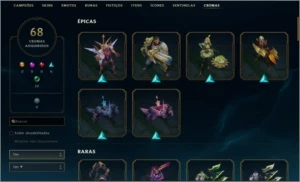 Conta LOL 358 SKIN E TODOS OS CAMPEÕES - League of Legends