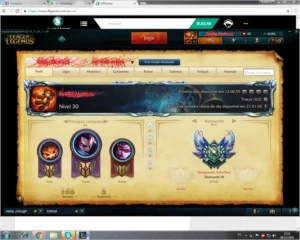Conta diamante 3 com borda diamante - League of Legends LOL