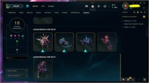 CONTA LOL +100 SKINS & CROMAS & BORDAS - League of Legends