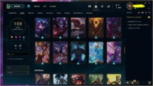 CONTA LOL +100 SKINS & CROMAS & BORDAS - League of Legends