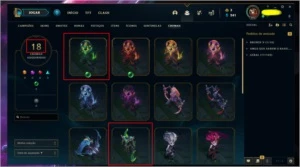 CONTA LOL +100 SKINS & CROMAS & BORDAS - League of Legends