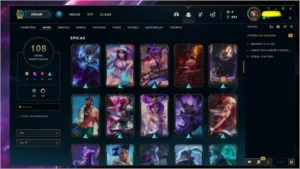 CONTA LOL +100 SKINS & CROMAS & BORDAS - League of Legends