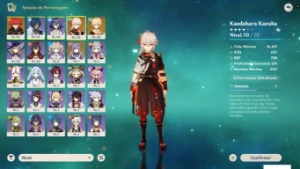 Conta Ar 44 - Kazuha + 2 Armas T5 + 10K De Primogems - Genshin Impact