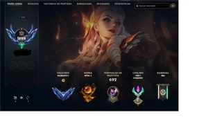 Conta do lol atualmente d4 - League of Legends