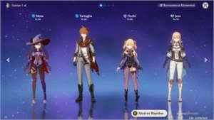 GENSHIN IMPACT AR46 MONA C1, CHILDE C1, JEAN++++
