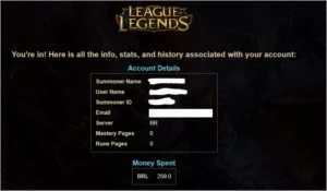Conta Bronze 5 (melhor elo do lol) - League of Legends