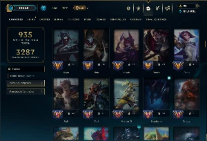 Ouro 3 com TODOS os Champs e 302 Skins +2 Raras - League of Legends LOL