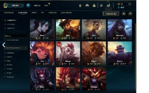 Conta 121 skins faltando apenas 11 campeões, menor preço - League of Legends LOL