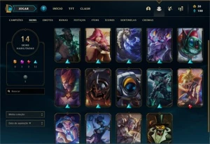 CONTA LOL NICK RARO E DIANA PRESTIGIO - League of Legends