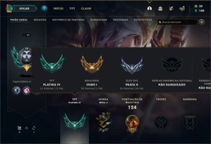 CONTA LOL NICK RARO E DIANA PRESTIGIO - League of Legends