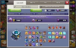 CLASH OF CLANS CV13 FULL + 17980 GEMAS