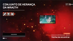 Conta Apex Herança Wraith PC - Apex Legends