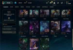 Conta ouro 3 com 23 Champs e 1 Skin (SEM EMAIL CONFIRMADO) - League of Legends LOL
