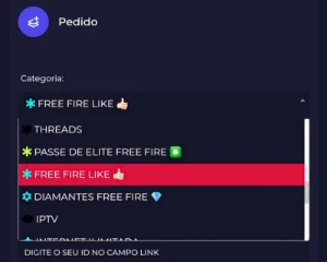 Painel para revenda Diamantes, likes Free fire