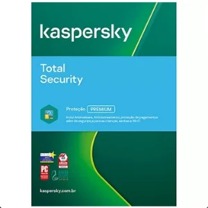 Kaspersky Antivírus Total Security 5 dispositivos 1 ano PC