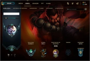 Conta lol 58 skins, 142 campeões, plat 4, lvl 340