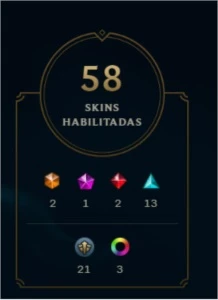 Conta lol 58 skins, 142 campeões, plat 4, lvl 340 - League of Legends