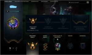 Conta League of Legends OURO 4 LOL