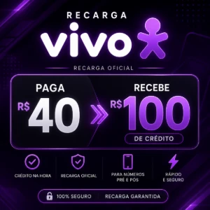 Recarga operadora vivo 100 R$ - Outros