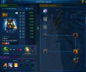 Conta Ladmo Omega - Digimon Masters Online