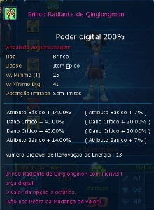 Conta Ladmo Omega - Digimon Masters Online