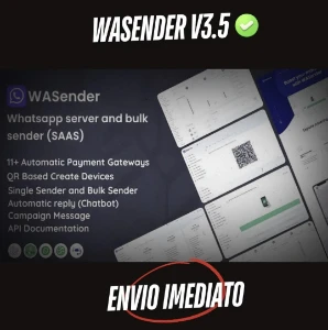 (Saas) Profissional  Wasender V3.5 (wh4tsapp) - Outros