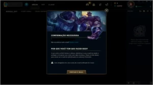 CONTA LVL 30 NOVA SKIN LENDARIA DA EVELYNN - League of Legends LOL