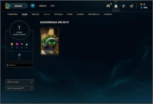 Conta lv 2 com Rammus Rei (RARA) - League of Legends LOL