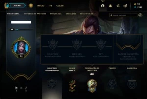 Conta unranked com 1 skins e 23 champs - League of Legends LOL
