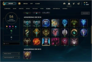 Conta unranked com 1 skins e 23 champs - League of Legends LOL